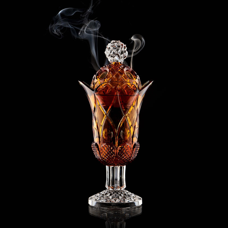 Amber Crystal Incense Burner