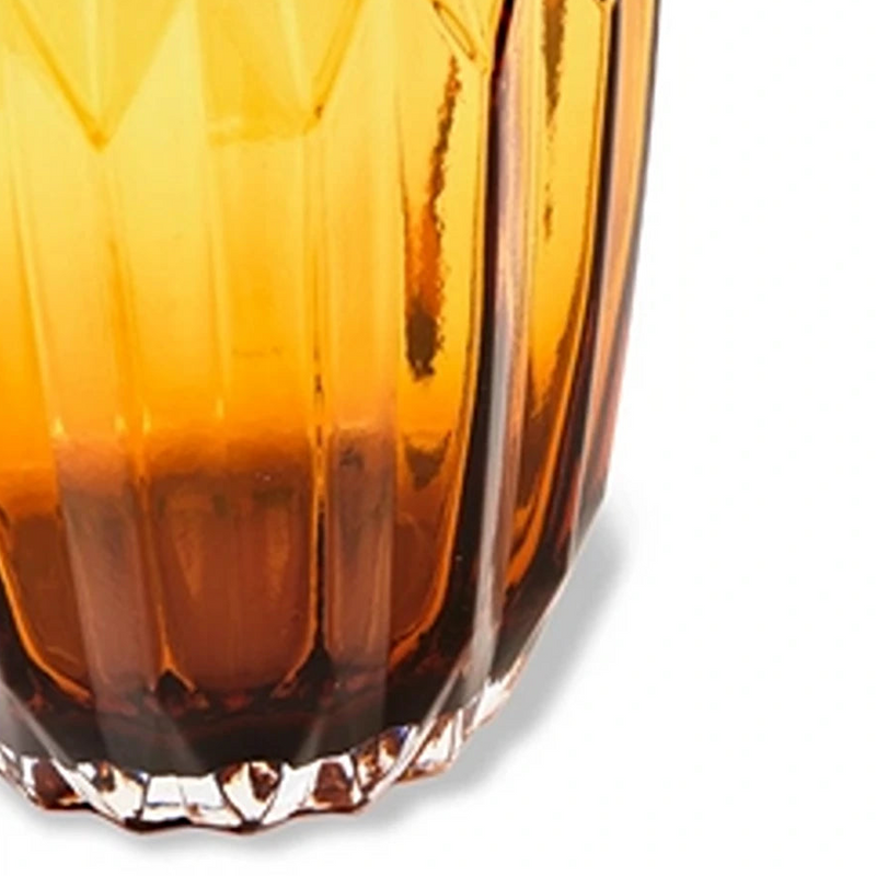 Glass Folds Vase Medium Ochre