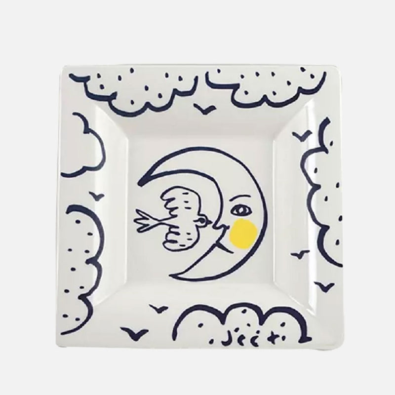 L'Archipel Sentimental Moon Candy Tray, 17x17cm