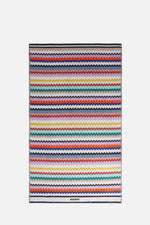 Riverbero 100x180 cm beach towel in zigzag cotton terry cloth