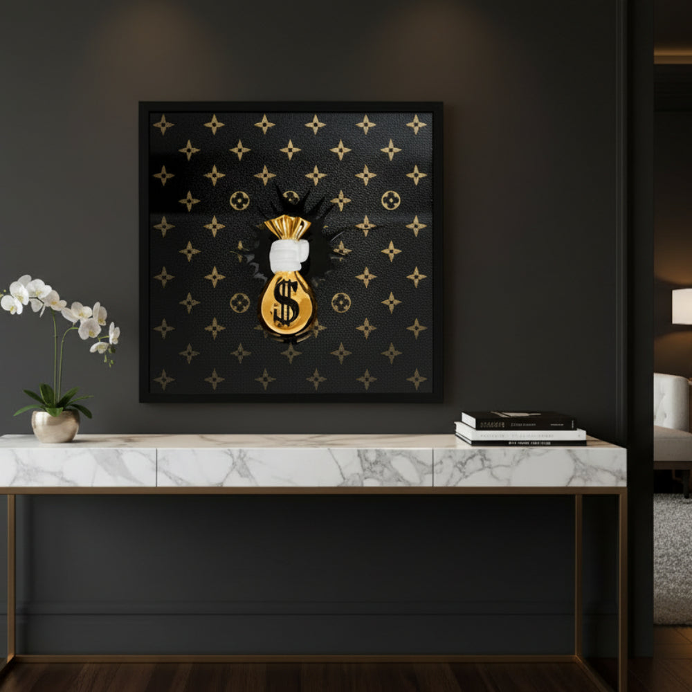 Money Bag Luxury Frame,30x30cm