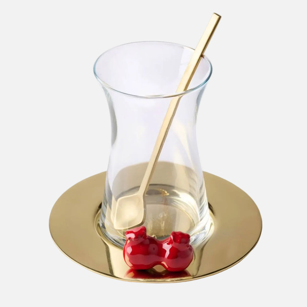 3D Pomegranate Istikana Cup & Saucers(Set of 6)