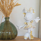 Star Style Minnie Small Figurine - White/Gold