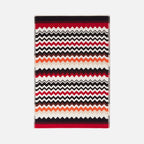 100% cotton bath mat with chevron pattern