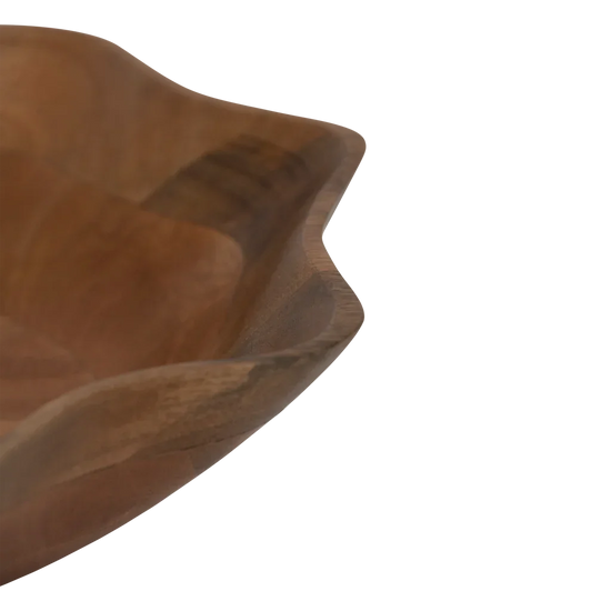 Bonnie Handcrafted Mango Wood Serving Bowl – Golden Oak