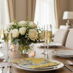 Caspari 40 boxed napkins-Gold Zebras