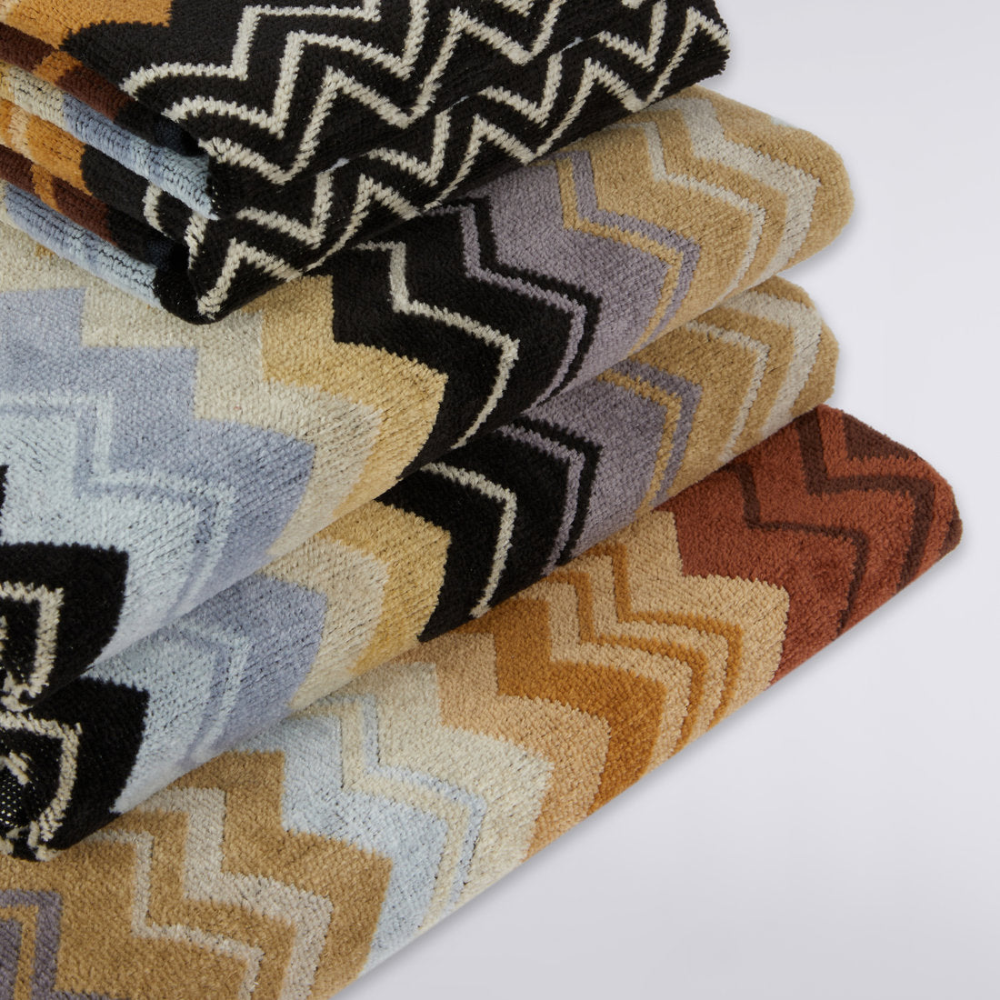 Missoni Giacomo 5-Piece Towel Set – Multicoloured Chevron