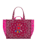 Call It Maxi Cabas Matelassé - Love More Bordeaux/ Fuchsia Tote Bag