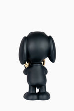 Snoopy Heart Small Figurine - Black/Gold