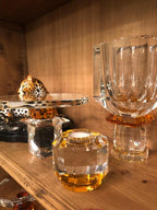 Abhika Crissy Candle Holder – Amber