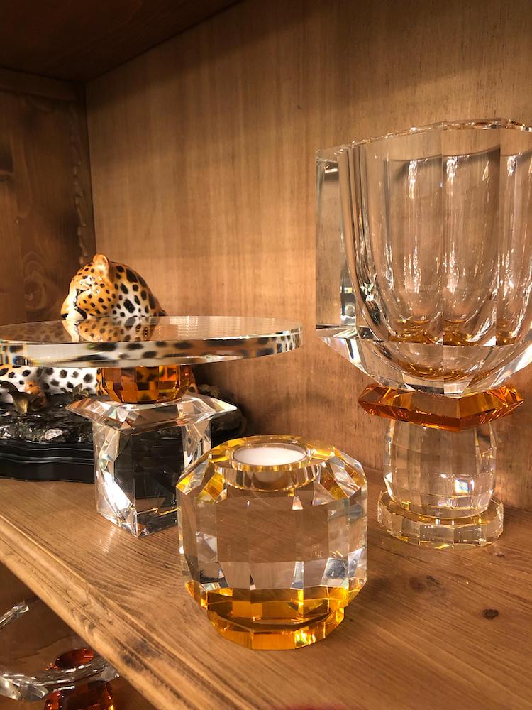 Abhika Crissy Candle Holder – Amber