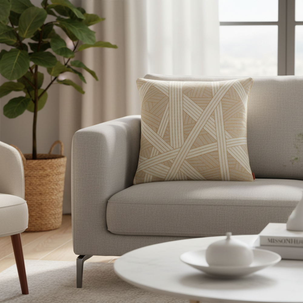 Nastri cushion 40x40cm with stitching