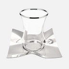 Carissa tea cup Silver 11Cm Set of 6