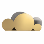 Cloud napkin holder gold