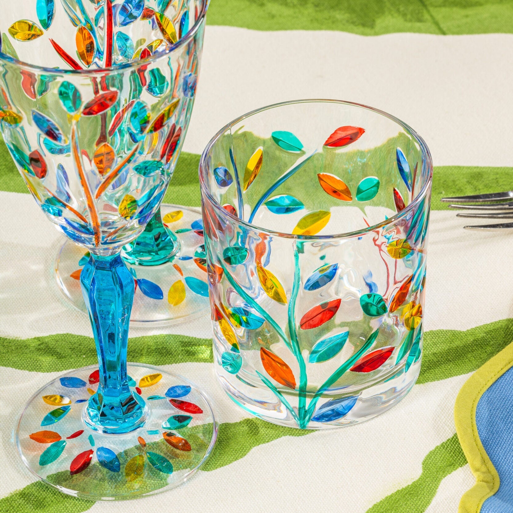Crystal Tumbler Glasses - Set of 4