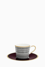 Burgundy Espresso Cup & Saucer – 9cl