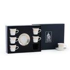 Dimlaj Kareem Set of 6 Pcs Coffee Cups and Saucers (Gold) - Premium Coffee Sets from Kareem By Dimlaj - Just $235! 