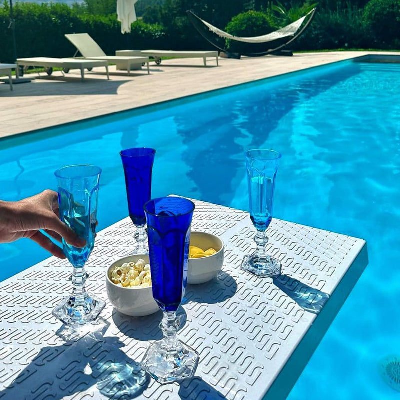 Dolce Vita Acrylic Champagne Flute, Turquoise
