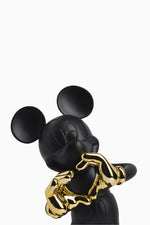 Mickey With Love Small Figurine - Black/Gold