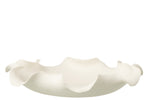White Helix Irregular Ceramic Decorative Dish Centerpiece