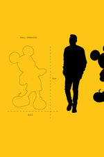 Mickey With Love Small Figurine - White/Silver