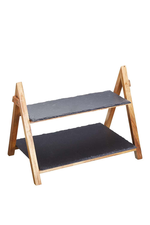 Triangle 2-Tier Serving Stand, 40x30cm