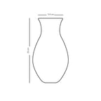 Dimlaj Kareem Large Sized Vase (Gold) - Premium Vases from Kareem By Dimlaj - Just $185! 