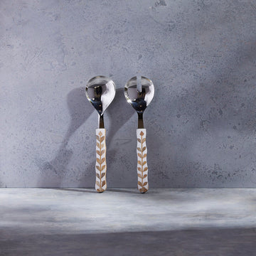 Mya Inlay Serving Cutlery Set – Stainless Steel