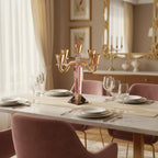 Abhika Castle Candle Holder – Amber