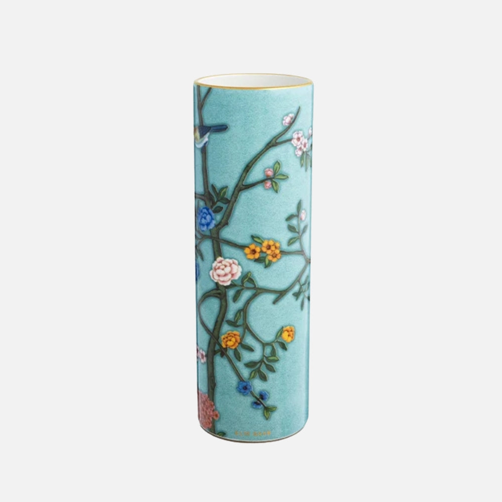 Antique Chinoise Rose Flower Vase – 30cm