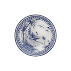 Les Dèpareillèes Bleu Assorted Dessert Plates, 23cm, Set of 6