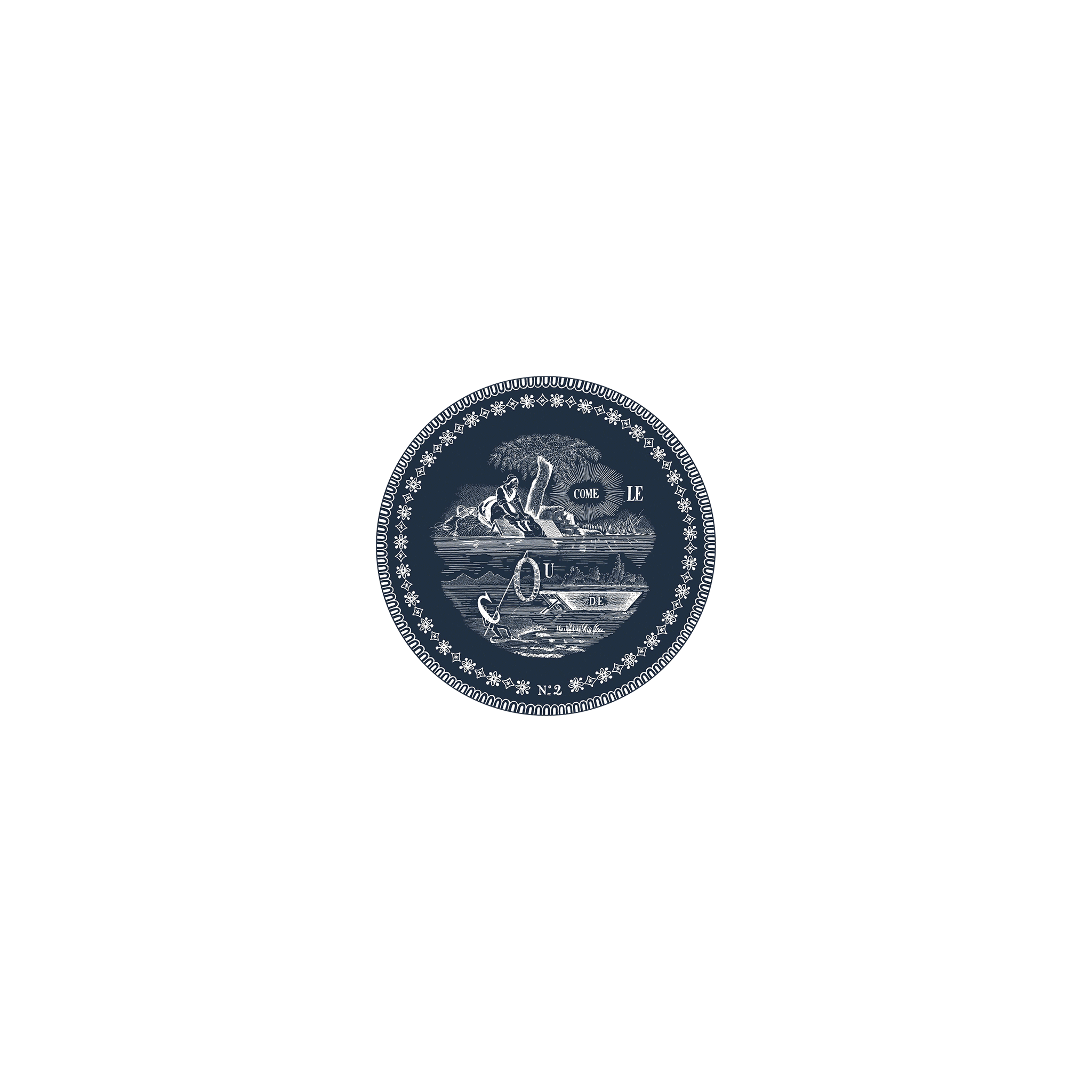 مجموعة من 6 أطباق متنوعة غير متطابقة - Les Dépareillées Blue (قطر 12,8 سم)