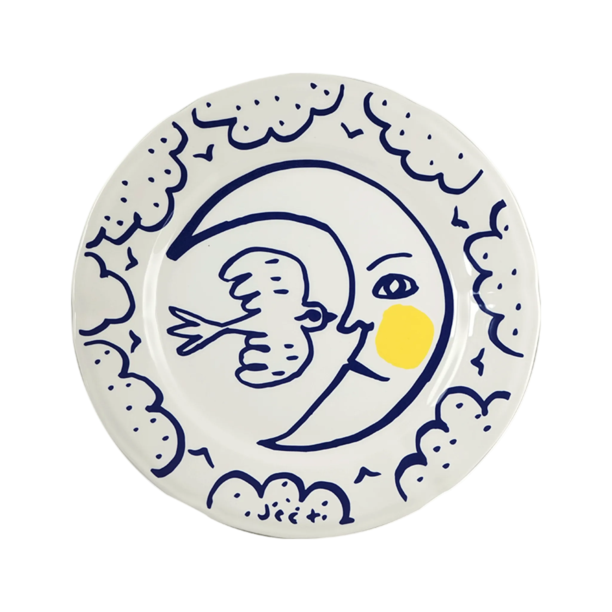 Archipel Sentimental - Set of 6 assorted dinner plates (Ø 23.2 cm)