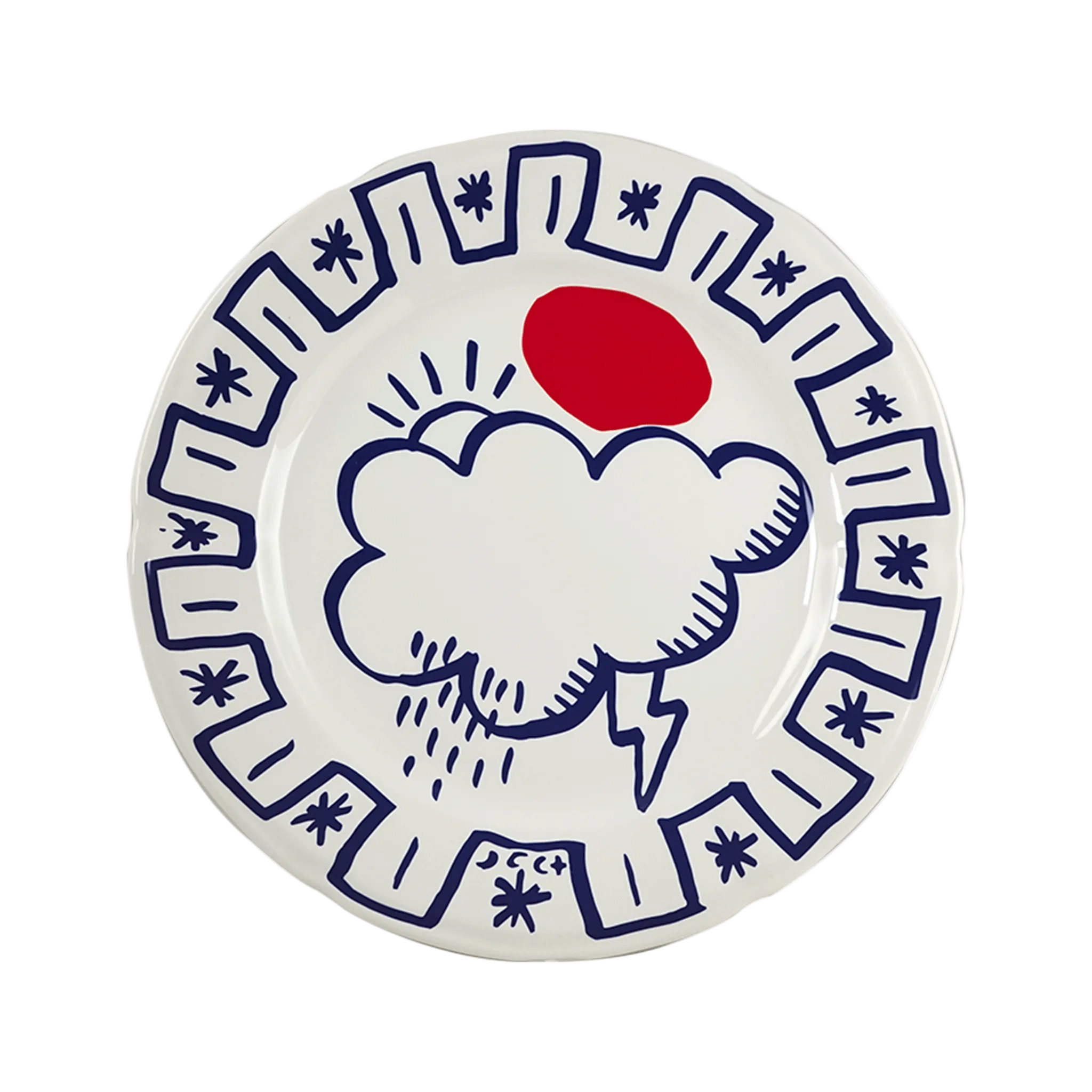 Archipel Sentimental - Set of 6 assorted dinner plates (Ø 23.2 cm)