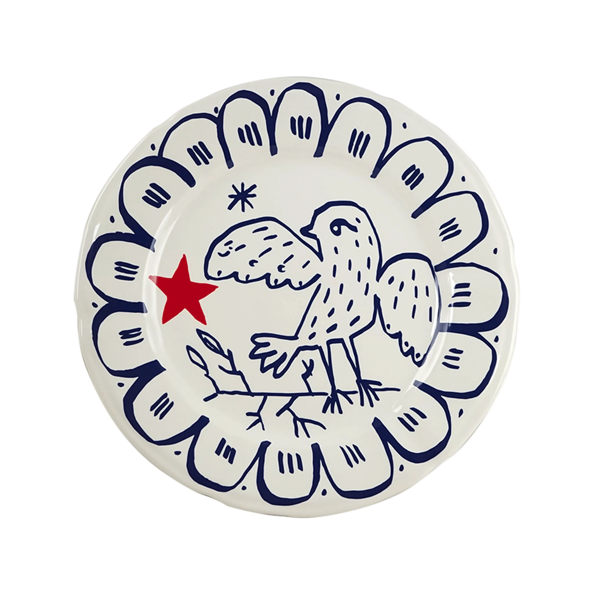 Archipel Sentimental - Set of 6 assorted dinner plates (Ø 23.2 cm)