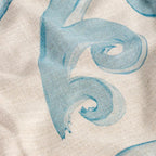Athenee Peacock Tablecloth – Light Blue 150x260cm