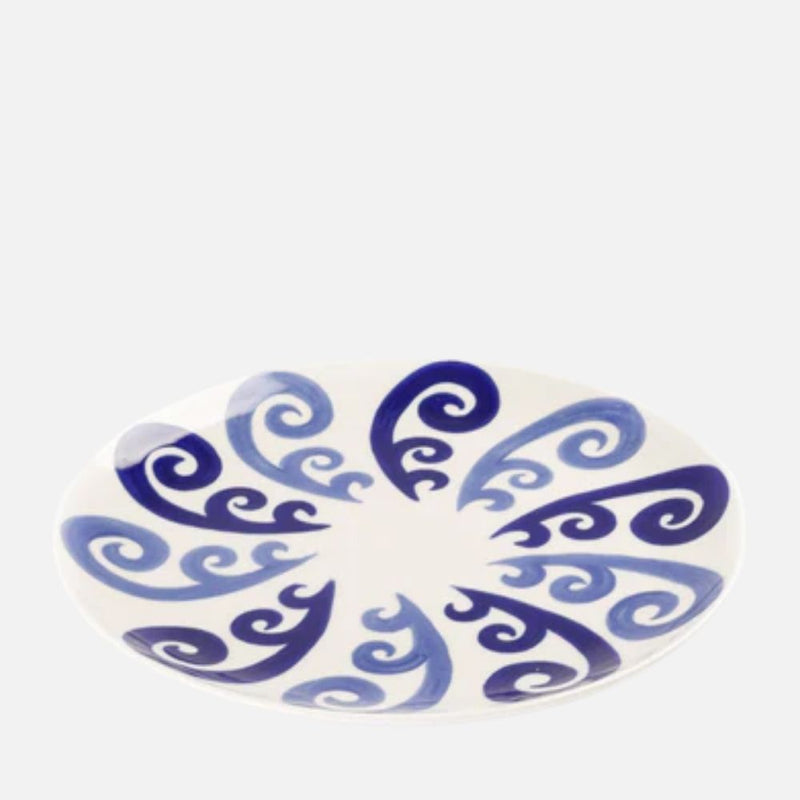 Athenee Peacock Dinner Plate – Two‑Tone Blue (Ø 27cm)