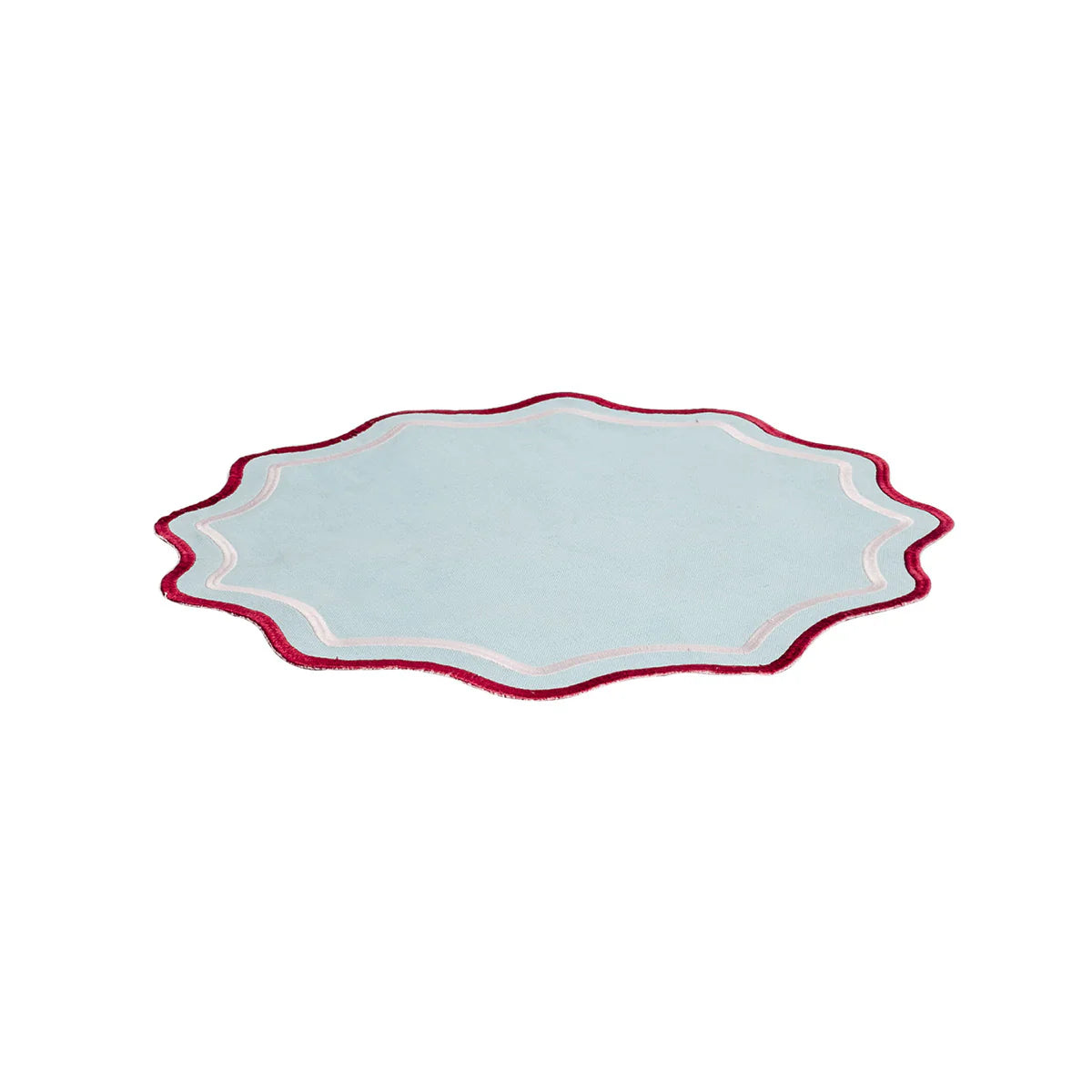 Set 2 scalloped placemats ( Placemats Ø 38 cm )