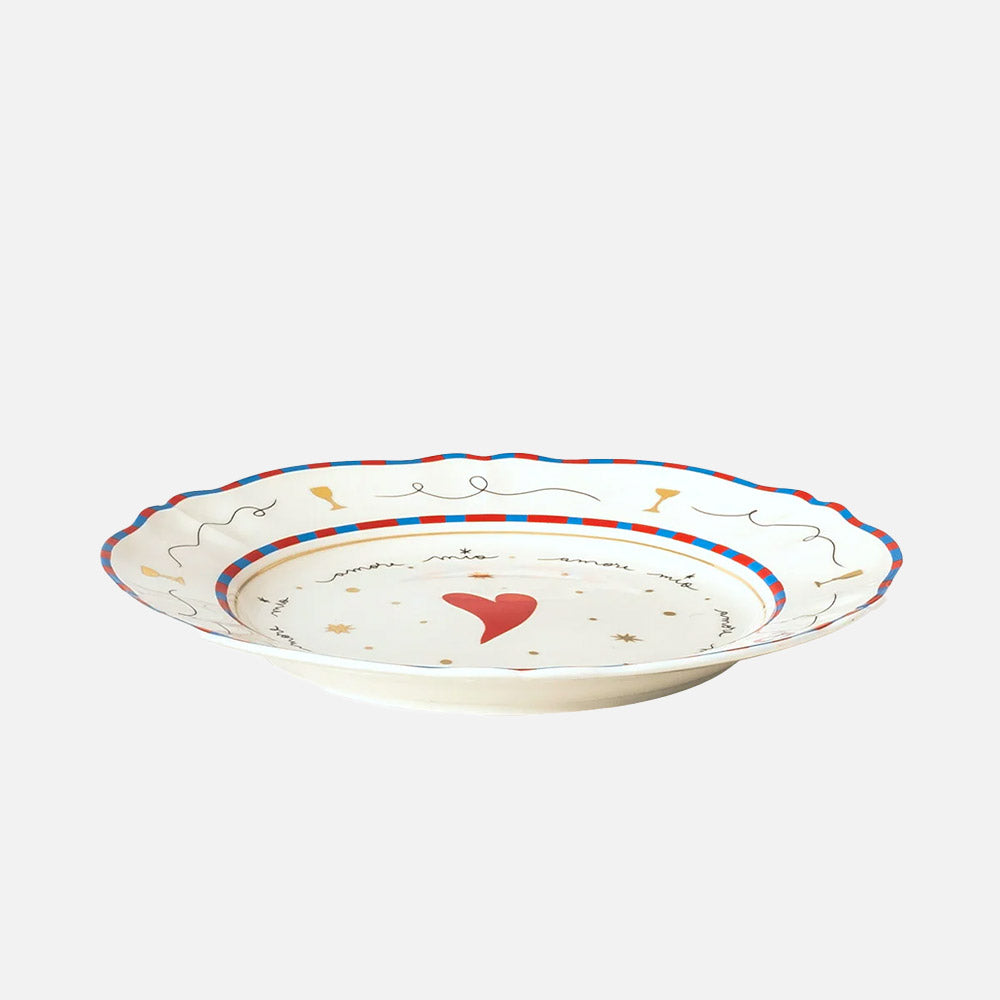 Dinner Plate Heart ( Dinner plate Ø 26,5 cm )