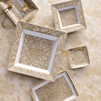 Barocco Beige Platter – Porcelain Rectangular Tray