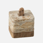 Marble Coaster Set of 4 – Natural/Beige