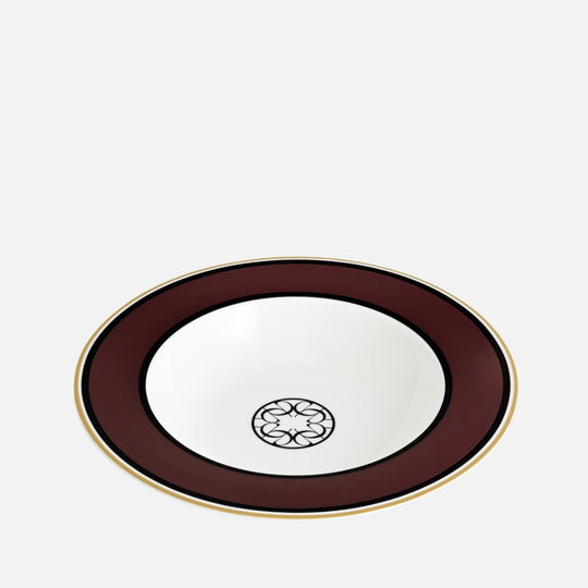 Burgundy Deep Plate 23Cm