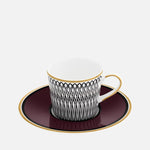 Burgundy Espresso Cup & Saucer – 9cl