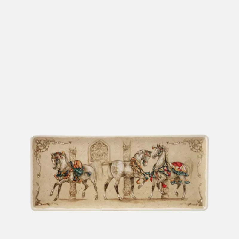 Cake dish - Wind horses (36 x 15.5cm)