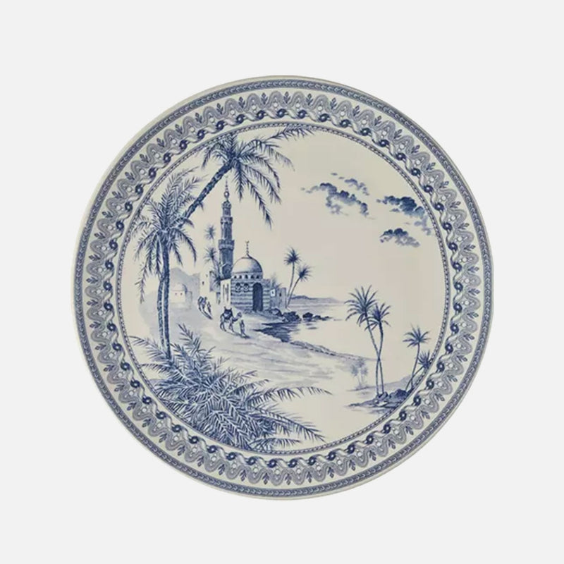 Blue Mismatched Cake Plate (Ø 30cm)