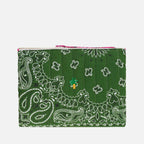 Call It Pochette Zippée Matelassé - Palmiervert Week-End/Fushia Quilted Zip Pouch