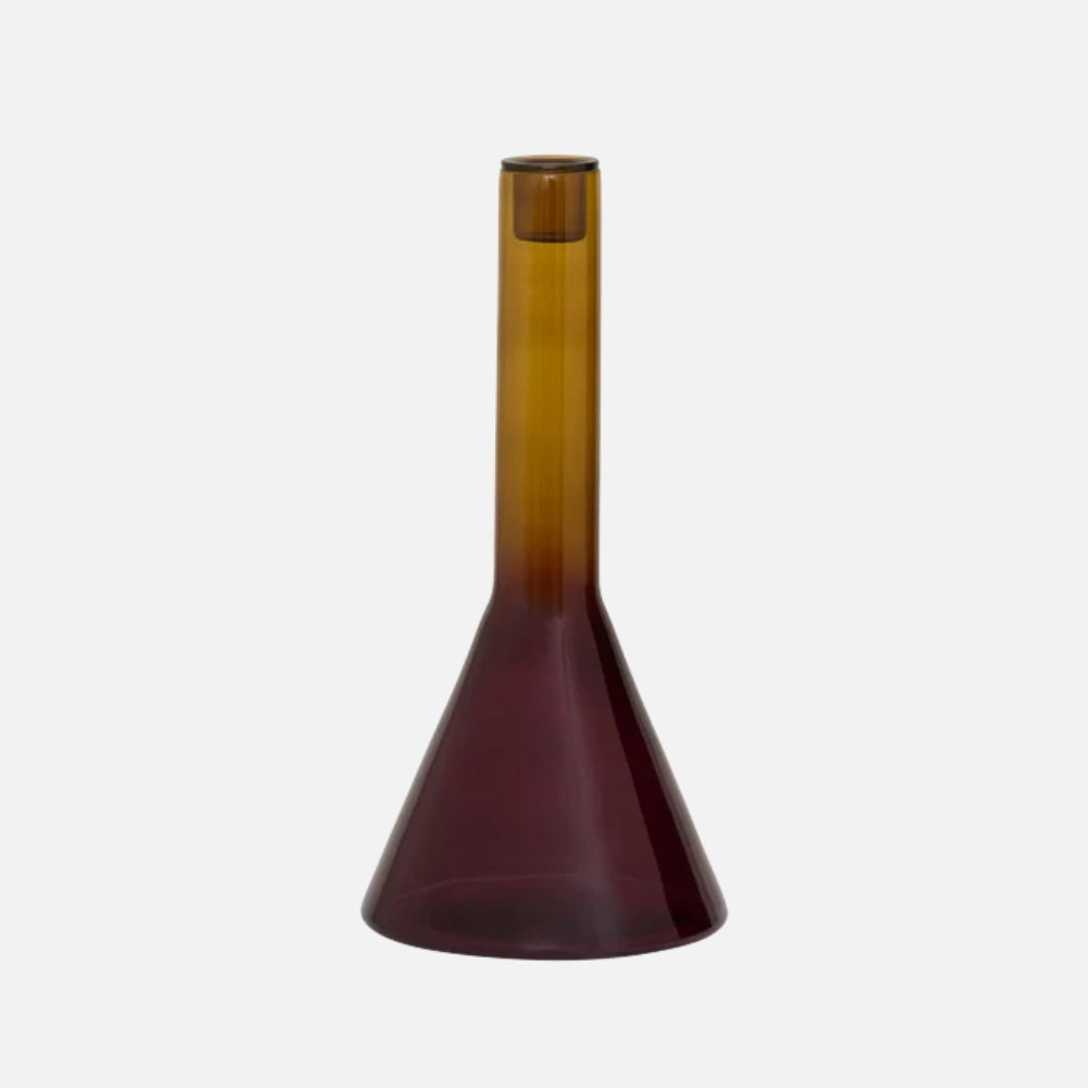 Frisk Recycled Glass Candle Holder – Prune