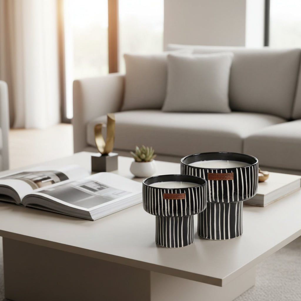 Candle Holder - Zebre ( L )