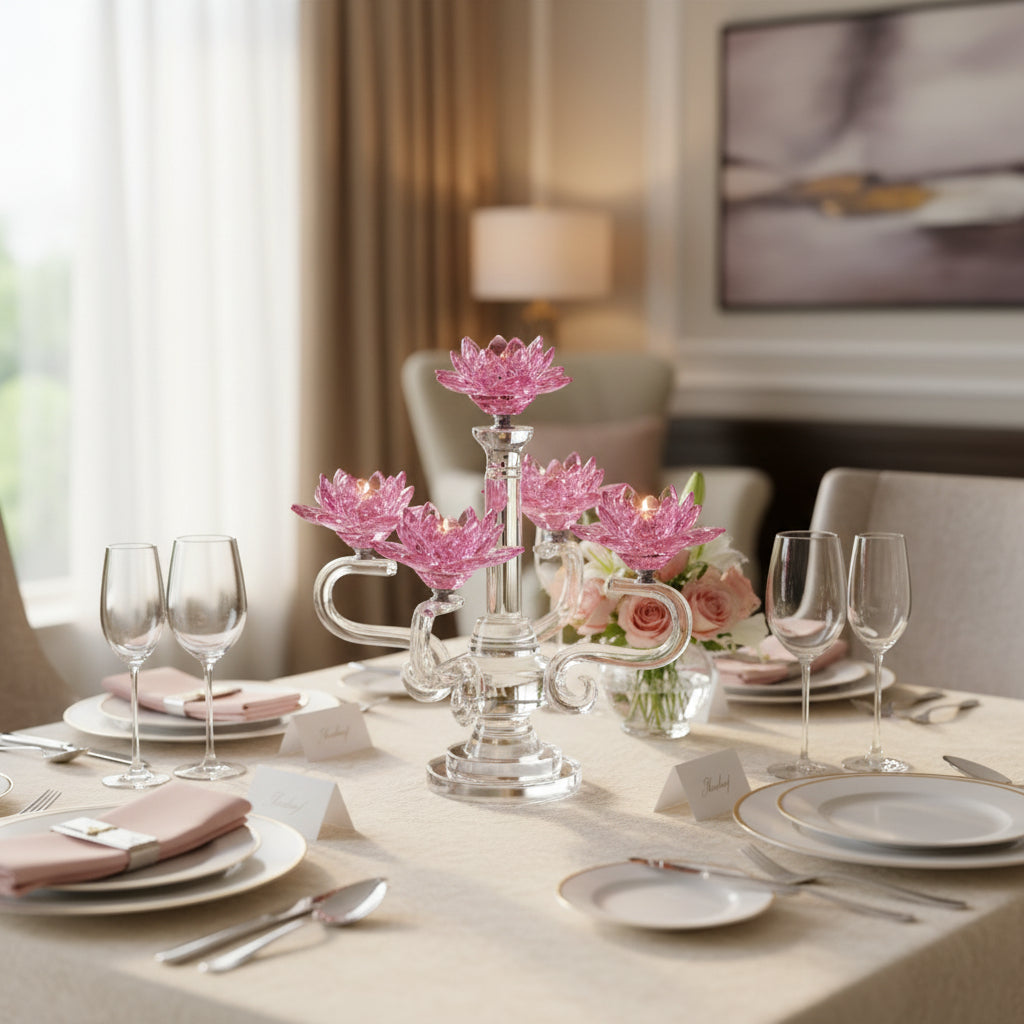 Abhika Romance Candle Holder – Pink