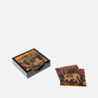 Caspari Lacquer coaster set-Le Jardi